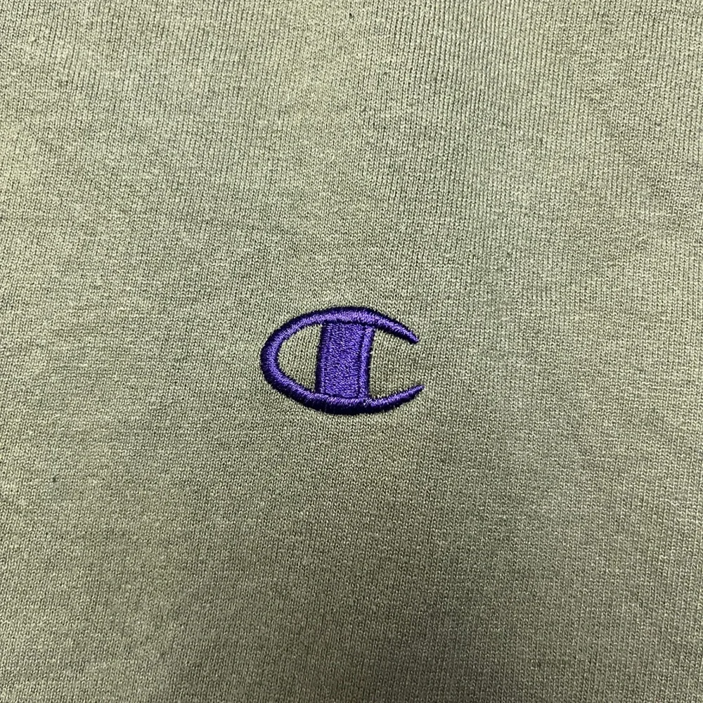 Champion Sweatshirt Mens‎ XL Green Purple AW966H Colorblock Crewneck Pullover